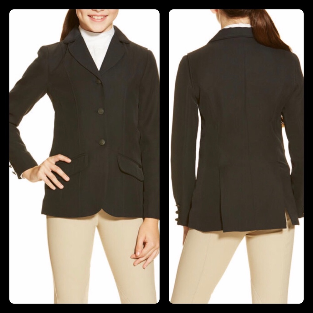 ARIAT Pro Navy Girls Heritage Show Coat. NWT